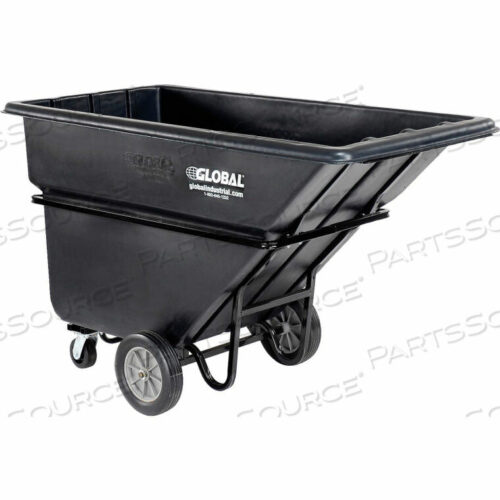 OEM#: 242096BKDELUXE BLACK EXTRA HEAVY DUTY PLASTIC TILT TRUCK 1 CU. YD. & 2100 LB. CAP. by Quality Industries LLC