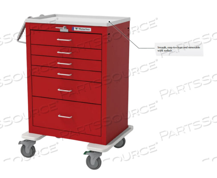 OEM#: T-2STEEL UNICARTS REPLACEMENT TOP, PLASTIC by Waterloo Healthcare