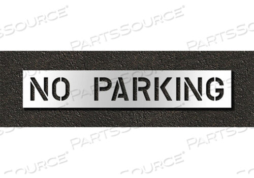 OEM#: STL-116-71032PAVEMENT STENCIL NO PARKING 10 IN by RAE Products & Chemicals Corp.