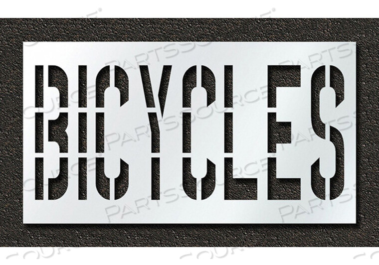 OEM#: STL-116-73618PAVEMENT STENCIL BICYCLES 36 IN by RAE Products & Chemicals Corp.