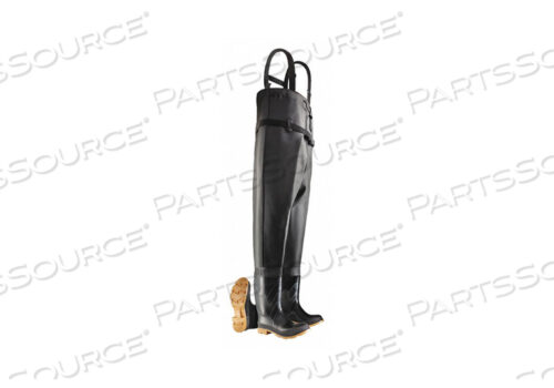 OEM#: 8606700D0314 CHEST WADER MENS 11 STEEL BLACK PR by Dunlop