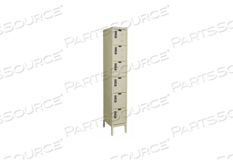 OEM#: UEL1288-6PTBOX LOCKR LVRED 1 WIDE 6 TIER TAN by Hallowell