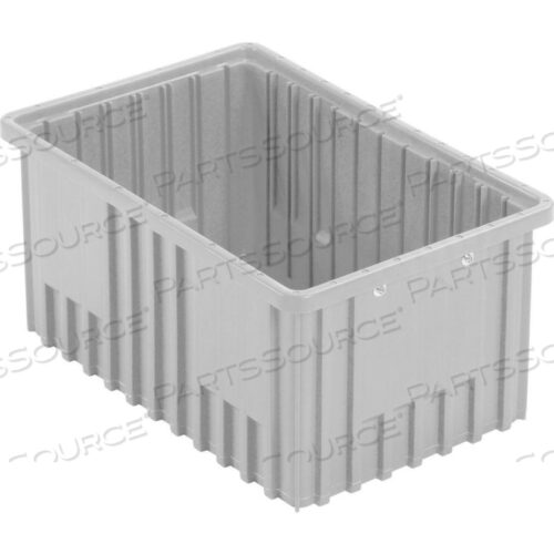 OEM#: DG92080GYGLOBAL INDUSTRIAL PLASTIC DIVIDABLE GRID CONTAINER - DG92080,16-1/2L X 10-7/8W X 8H, GRAY by Quantum Storage Systems