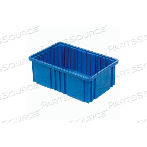 OEM#: DG93080BLGLOBAL INDUSTRIAL PLASTIC DIVIDABLE GRID CONTAINER - DG93080, 22-1/2L X 17-1/2W X 8H, BLUE by Quantum Storage Systems