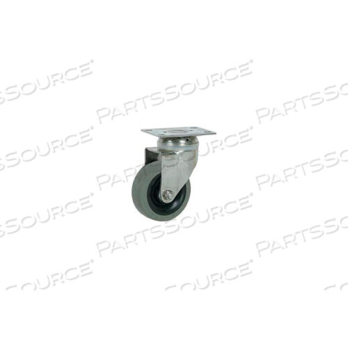 STAINLESS STEEL SWIVEL PLATE CASTER 4 TPR WHEEL