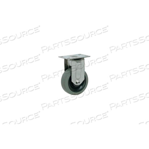 STAINLESS STEEL RIGID PLATE CASTER 5 TPR WHEEL