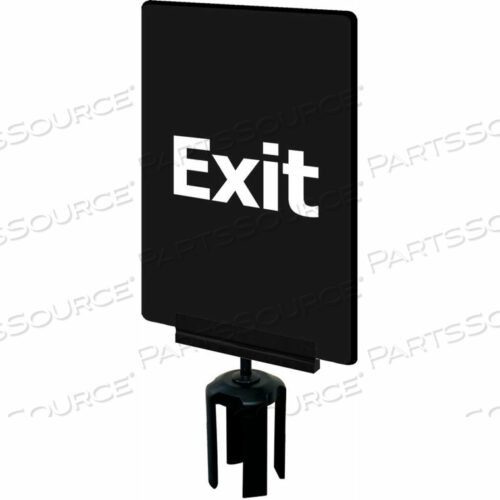 SPECIALTY SIGN BRACKET KIT, PLEASE ENTER HERE, 7WX11H, BLACK/WHITE