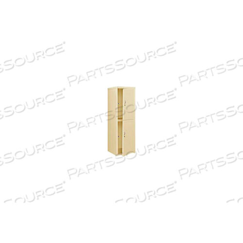 OEM#: DLCU-2424-2-PYDOUBLE TIER 2 DOOR HEAVY DUTY WELDED STEEL LOCKER, 24WX24DX74H, PUTTY by Pucel Enterprises