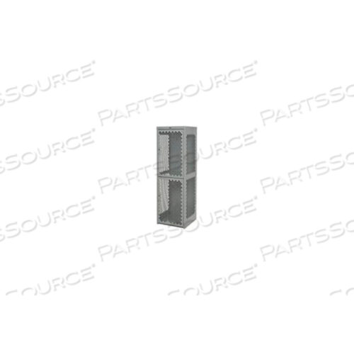 OEM#: PL-1875-2-PERF-GYDOUBLE TIER 2 DOOR HD VENTED WELDED STEEL LOCKER, SLOPE TOP, 18X18X75, GRAY by Pucel Enterprises