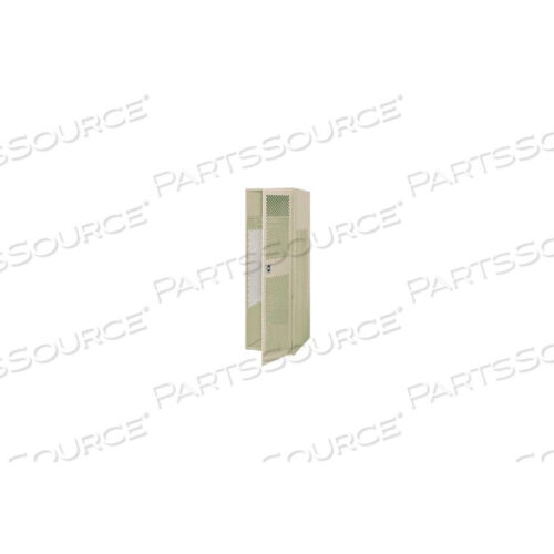 OEM#: GL-2472-18-D-PYWELDED STEEL SECURITY GEAR LOCKER W/DOOR, 24WX18DX72H, PUTTY by Pucel Enterprises