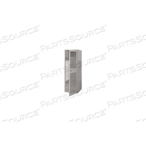 OEM#: GL-2472-18-DF-GYWELDED STEEL SECURITY GEAR LOCKER W/DOOR & FOOT LOCKER, 24WX18DX72H, GRAY by Pucel Enterprises