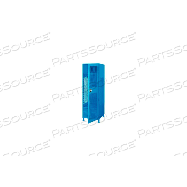 OEM#: GL-2472-24-DFL-BLWELDED SECURITY GEAR LOCKER WITH DOOR, FOOT LOCKER & LEGS 24X24X72 BLUE by Pucel Enterprises