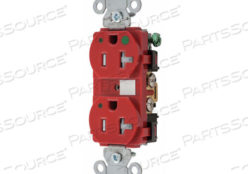 OEM#: 8300REDLTRARECEPTACLE DUPLEX 20A 5-20R 125V RED by Hubbell Incorporated, Wiring Device-Kellums
