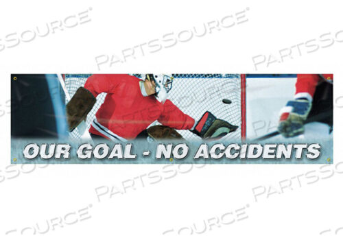 OEM#: MBR838BANNER OUR GOAL NO ACCIDENTS 28 X 96 IN by Accuform Manufacturing, Inc.