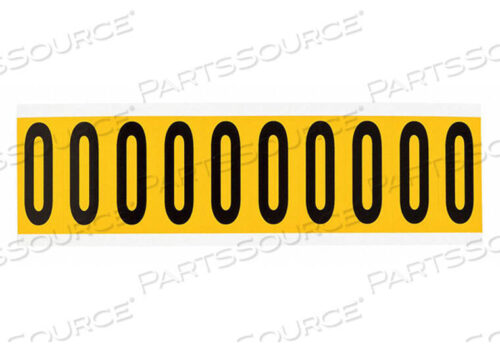 OEM#: 1534-0NUMBER LABEL 0 2-1/4IN.HX7/8IN.W VINYL by Brady Americas