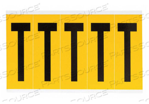 OEM#: 1560-TLETTER LABEL T 5INHX1-3/4INW NO. CARDS 1 by Brady Americas