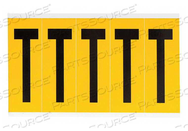 OEM#: 1560-TLETTER LABEL T 5INHX1-3/4INW NO. CARDS 1 by Brady Americas