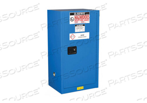 OEM#: 861528HAZ MATERIAL SAFETY CABINET 1 SHELF BLUE by Justrite