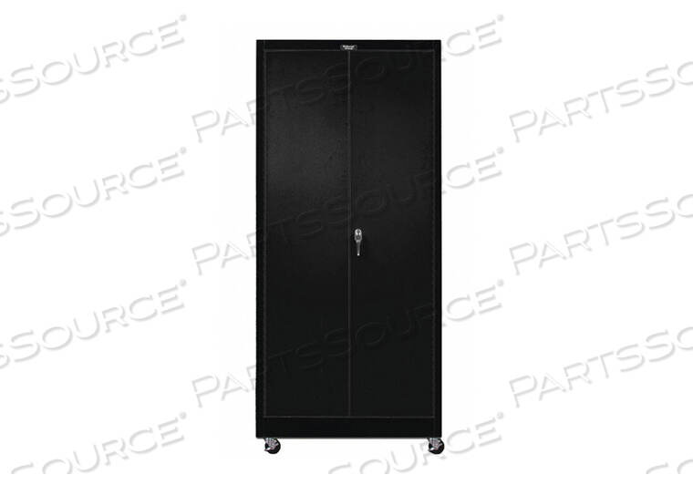 OEM#: 815S24M-ME800 SERIES SOLID DOOR MOBILE STORAGE CABINET, 36X24X78, EBONY, UNASSEMBLED by Hallowell