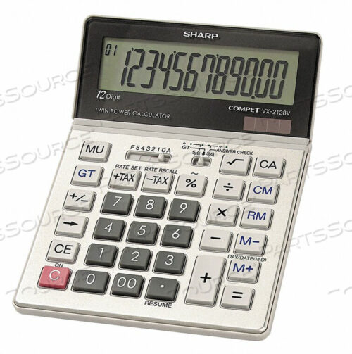 OEM#: SHRVX2128VCOMMERCIAL DESKTOP CALCULATOR 12 DIGIT by Sharp Electronics Corporation