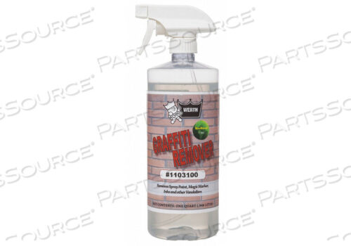 OEM#: 1103100BIO-BASED GRAFFITI REMOVER 1 QT PK12 by Werth Sanitary Supply