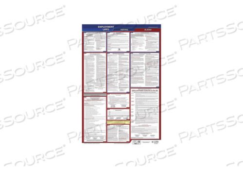 OEM#: 300-AK-3LABORLAW POSTER FED/STA AK ENG 26INH 3YR by J.J. Keller & Associates