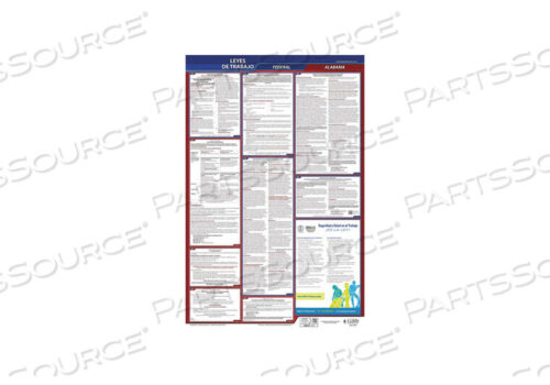 OEM#: 400-AL-1LABOR LAW POSTER FED/STA AL SP 26INH 1YR by J.J. Keller & Associates