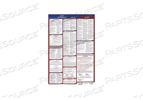 OEM#: 400-AZLABOR LAW POSTER FED/STA AZ SP 40WX26INH by J.J. Keller & Associates