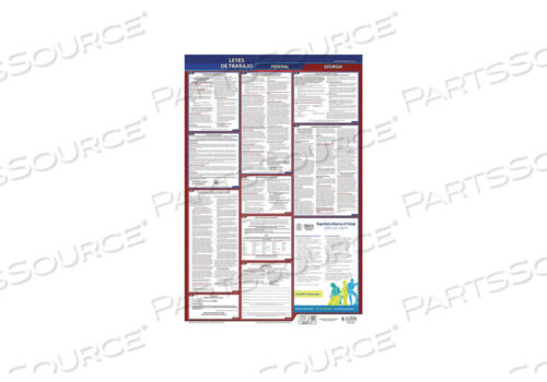 OEM#: 400-GALABOR LAW POSTER FED/STA GA SP 40WX26INH by J.J. Keller & Associates