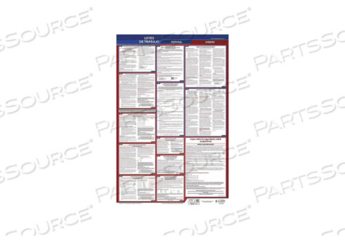 OEM#: 400-HI-1LABOR LAW POSTER FED/STA HI SP 26INH 1YR by J.J. Keller & Associates
