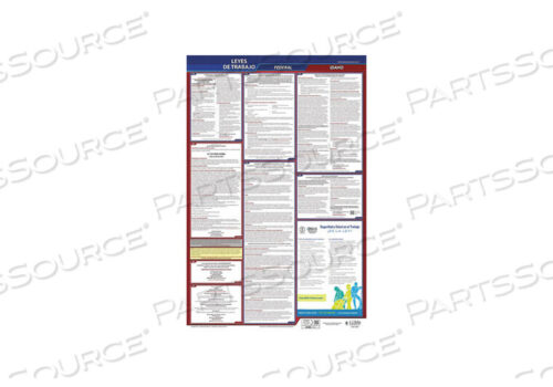 OEM#: 400-IDLABOR LAW POSTER FED/STA ID SP 40WX26INH by J.J. Keller & Associates