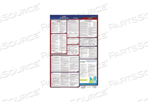 OEM#: 400-IL-3LABOR LAW POSTER FED/STA IL SP 26INH 3YR by J.J. Keller & Associates