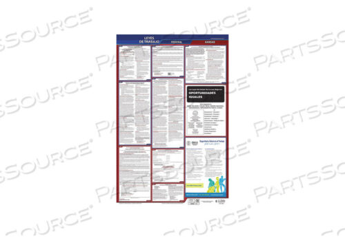 OEM#: 400-KS-3LABOR LAW POSTER FED/STA KS SP 26INH 3YR by J.J. Keller & Associates