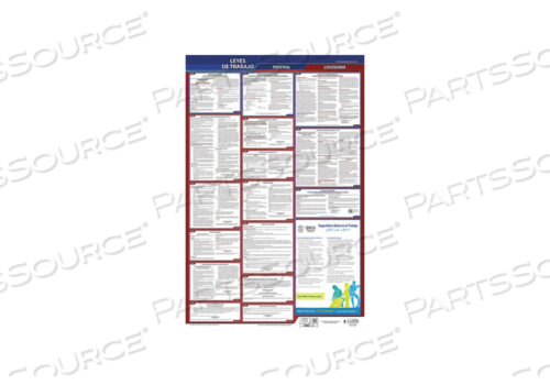 OEM#: 400-LA-3LABOR LAW POSTER FED/STA LA SP 26INH 3YR by J.J. Keller & Associates