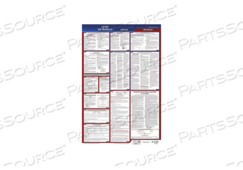 OEM#: 400-MI-3LABOR LAW POSTER FED/STA MI SP 26INH 3YR by J.J. Keller & Associates