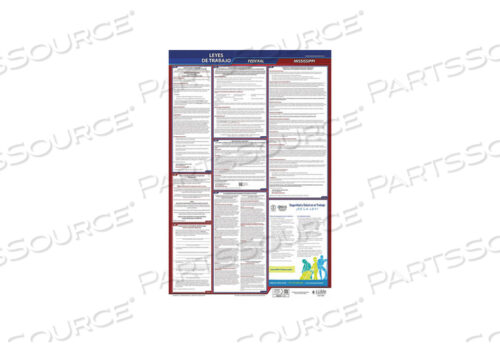 OEM#: 400-MS-3LABOR LAW POSTER FED/STA MS SP 26INH 3YR by J.J. Keller & Associates