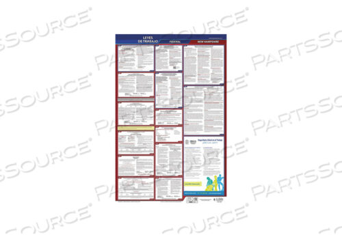 OEM#: 400-NHLABOR LAW POSTER FED/STA NH SP 40WX26INH by J.J. Keller & Associates
