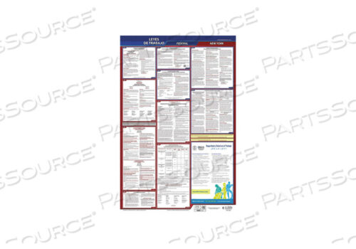OEM#: 400-NY-3LABOR LAW POSTER FED/STA NY SP 26INH 3YR by J.J. Keller & Associates