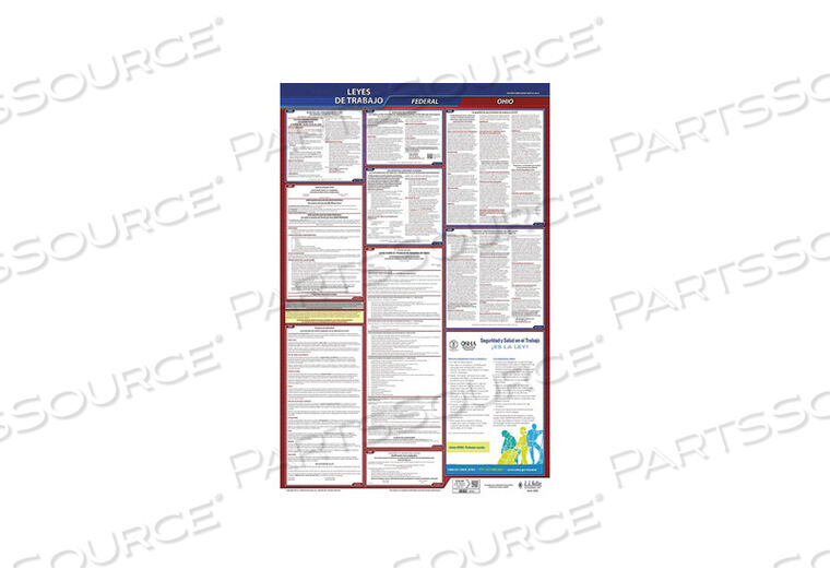 OEM#: 400-OH-3LABOR LAW POSTER FED/STA OH SP 26INH 3YR by J.J. Keller & Associates
