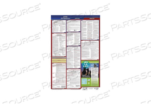 OEM#: 400-ORLABOR LAW POSTER FED/STA OR SP 40WX26INH by J.J. Keller & Associates