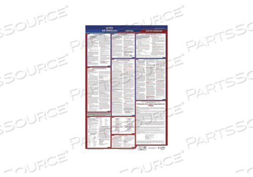 OEM#: 400-SCLABOR LAW POSTER FED/STA SC SP 40WX26INH by J.J. Keller & Associates