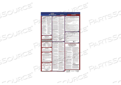 OEM#: 400-WY-3LABORLAW POSTER STA WY ENG 40WX26INH 3YR by J.J. Keller & Associates