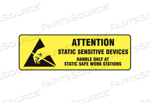 OEM#: MPC319LBL ATT STATIC SENSITIVE DEV 2X5/8 500RL by Accuform Manufacturing, Inc.