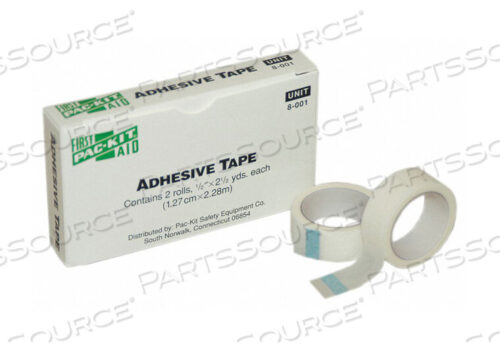 OEM#: 8-001TAPE WHITE 1/2 IN W 5 FT L PK2 by First Aid Only