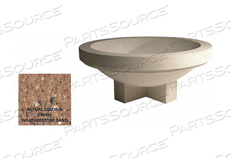 OEM#: SL4035W22PLANTER ROUND 42IN.LX42IN.WX19IN.H by Wausau Tile