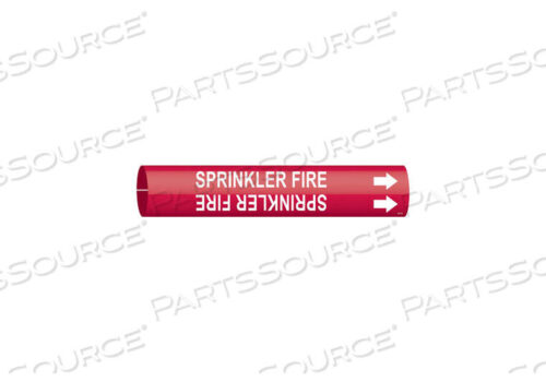OEM#: 4127-DPIPE MARKER SPRINKLER FIRE RED 4 TO 6 IN by Brady Americas