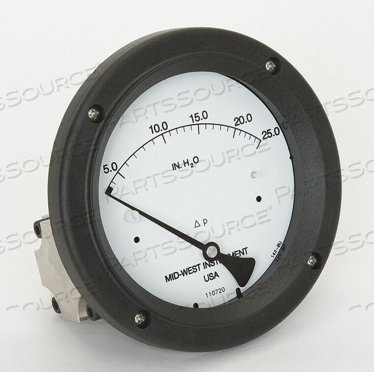 OEM#: 142-AC-00-OO-25HPRESSURE GAUGE 0 TO 25 IN H2O by Mid-West Instrument