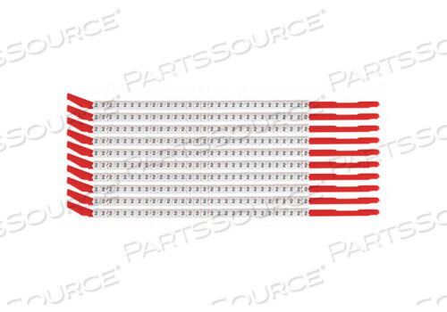 OEM#: SCN10-2WIRE MARKER WAND PREPRINTED SLEEVE PK10 by Brady Americas