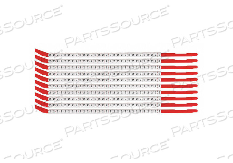 OEM#: SCN10-2WIRE MARKER WAND PREPRINTED SLEEVE PK10 by Brady Americas
