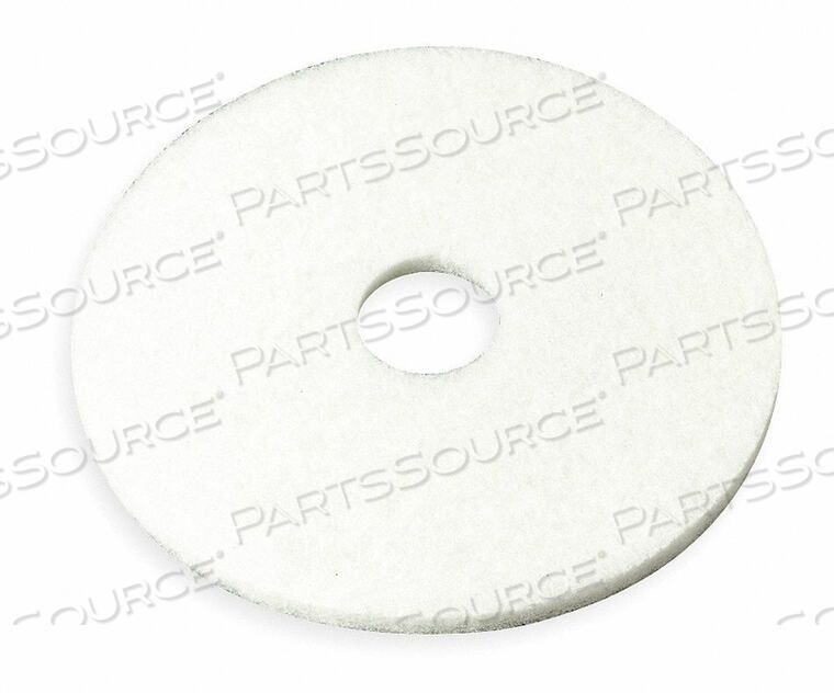 OEM#: 4100BUFFING/CLEANING PAD 19 IN WHITE PK5 by 3M Healthcare